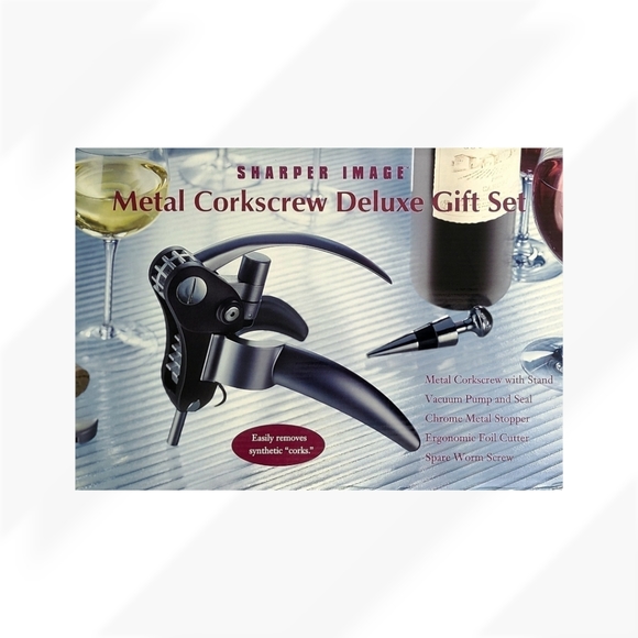 📌 *Corkscrew Set - New Sharper Image Deluxe Metal Corkscrew Set - Never Used - Picture 2 of 11